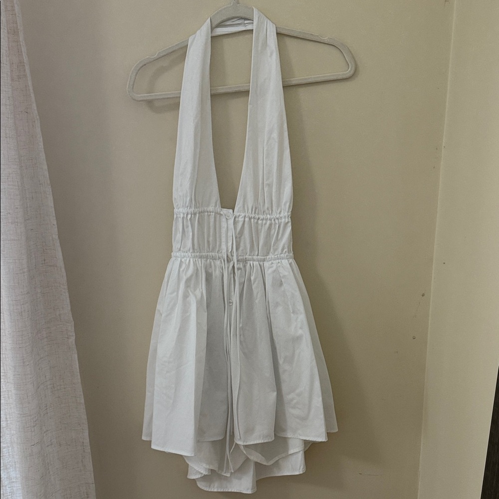 Zara White Sleeveless Dress
